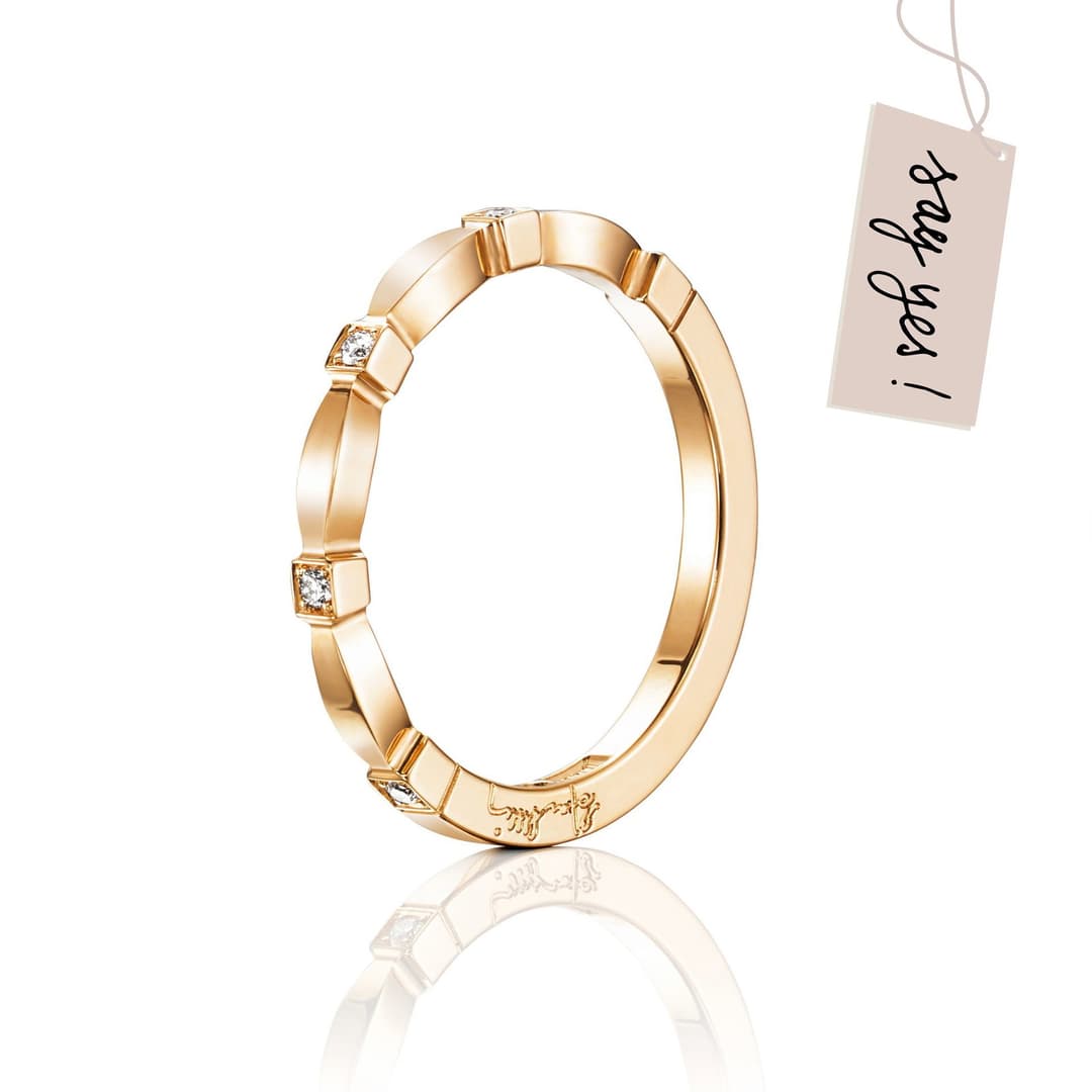 Forget Me Not Thin Ring
