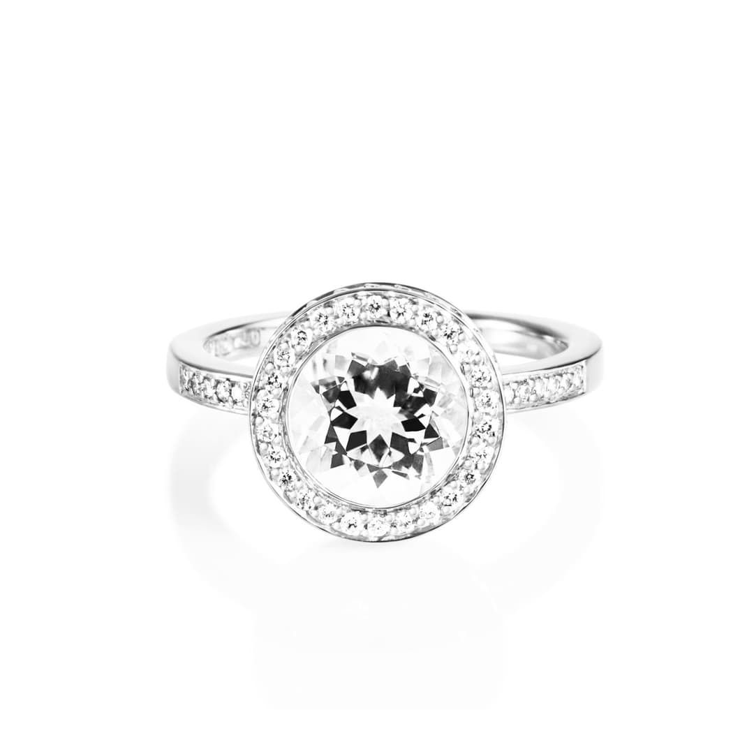Halo Ring - Crystal Quartz.