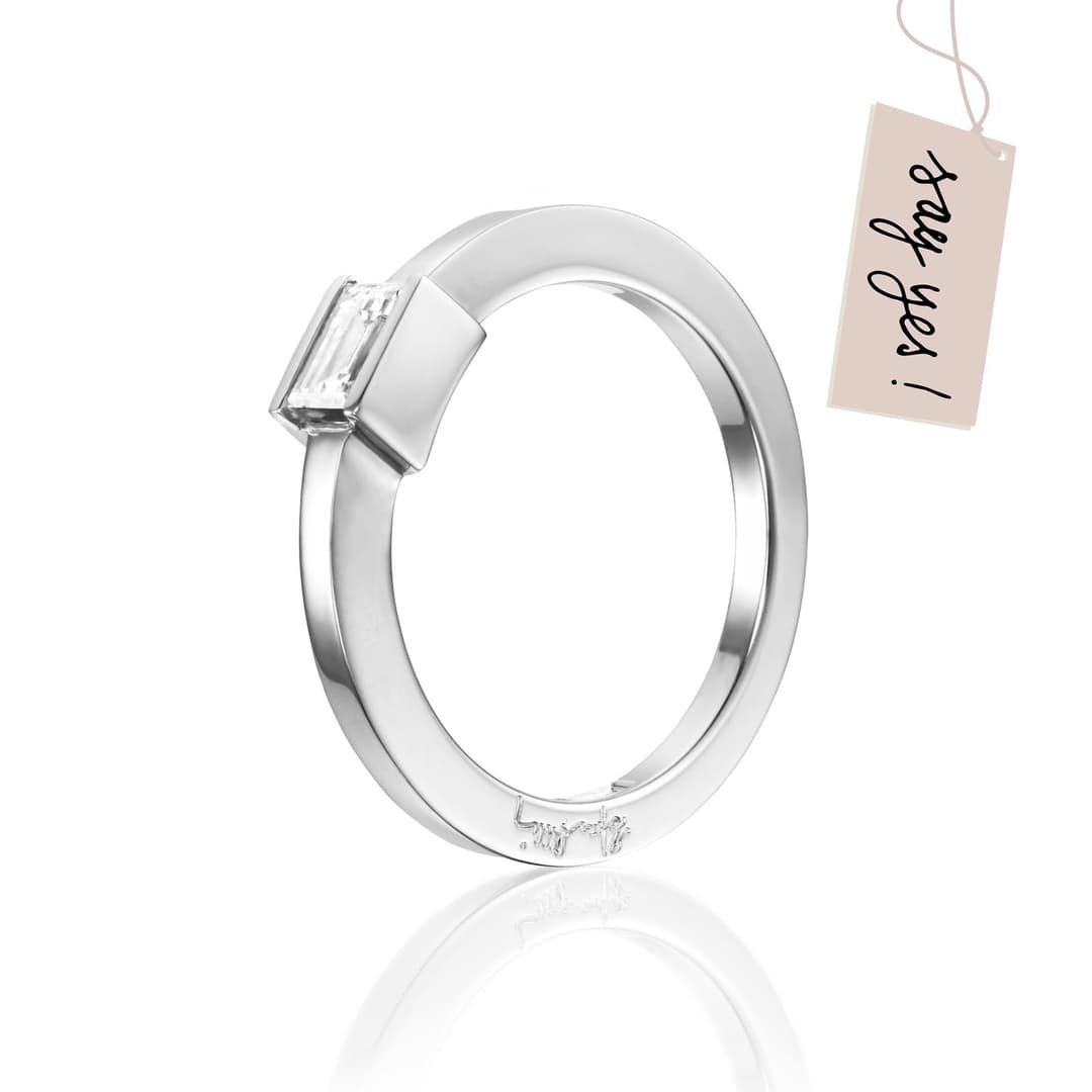 Deco Wedding Ring 0.36 ct