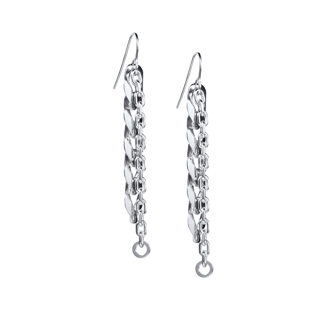 Chain On Chain Earrings.