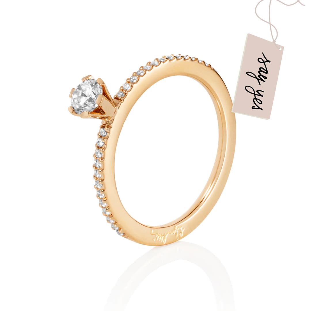 High On Love & Stars Ring 0.30 ct