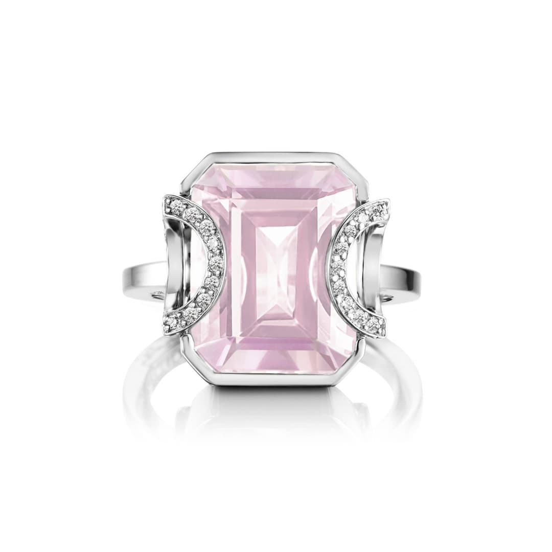 Little Magic Star Ring - Rose Quartz.