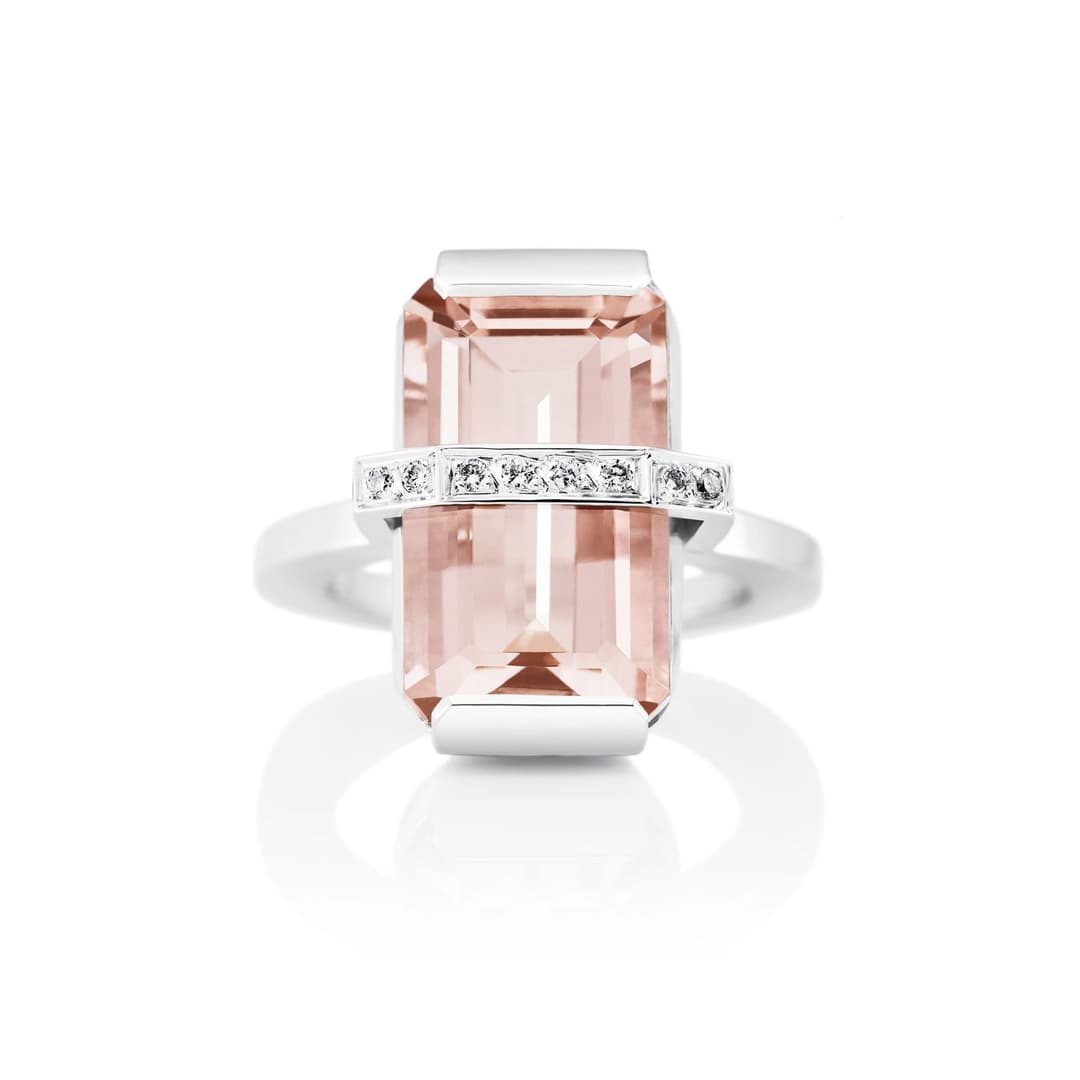 Bend Over Ring – Morganite