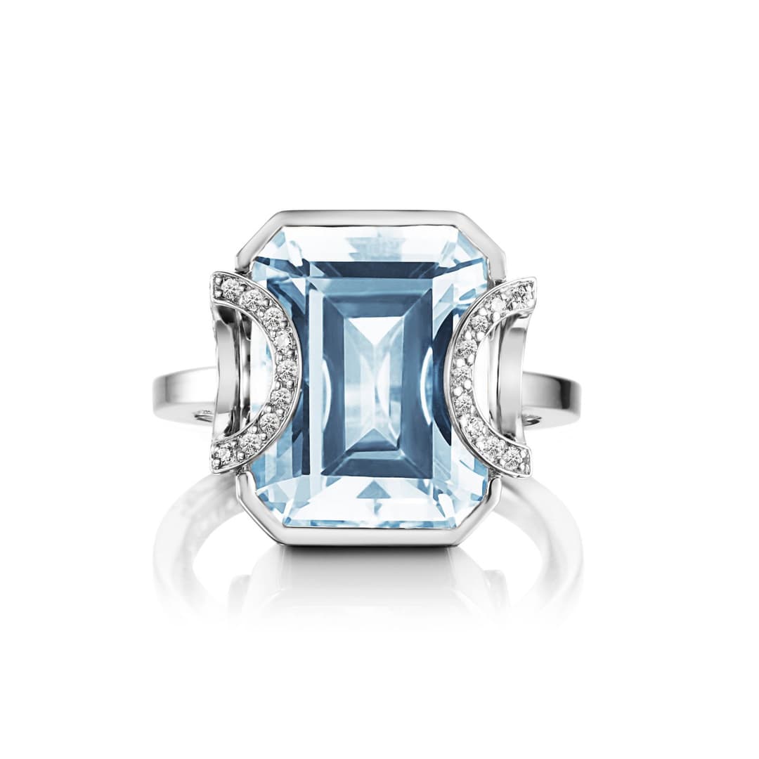 Little Magic Star Ring - Aquamarine.