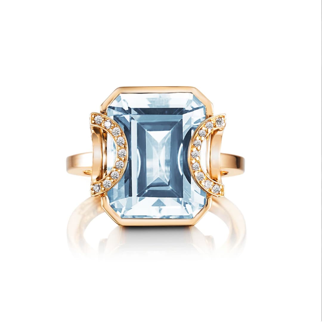 Little Magic Star Ring - Aquamarine.