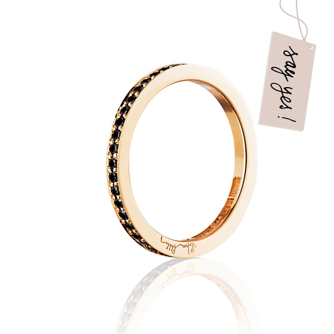 Signature & Black Stars Thin Ring.