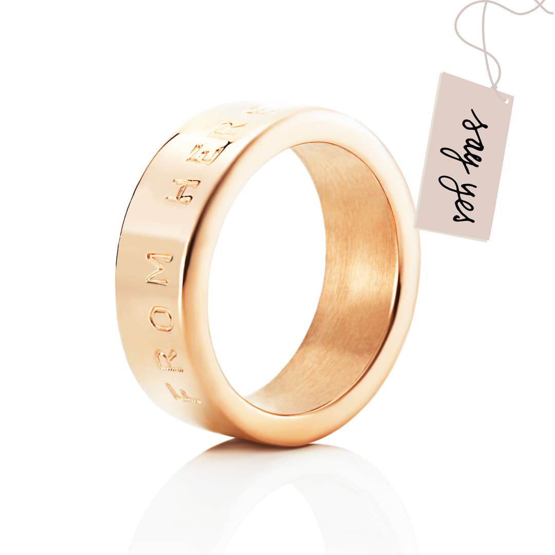 From Here To Eternity Stamped Ring