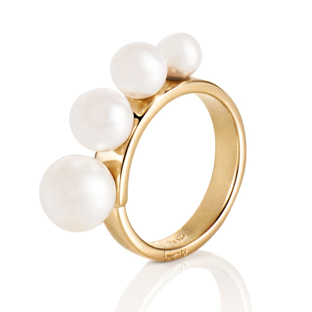 Strings Of Pearls Ring