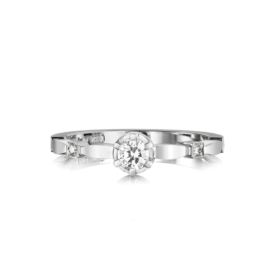 Forget Me Not Star Ring 0.19 ct