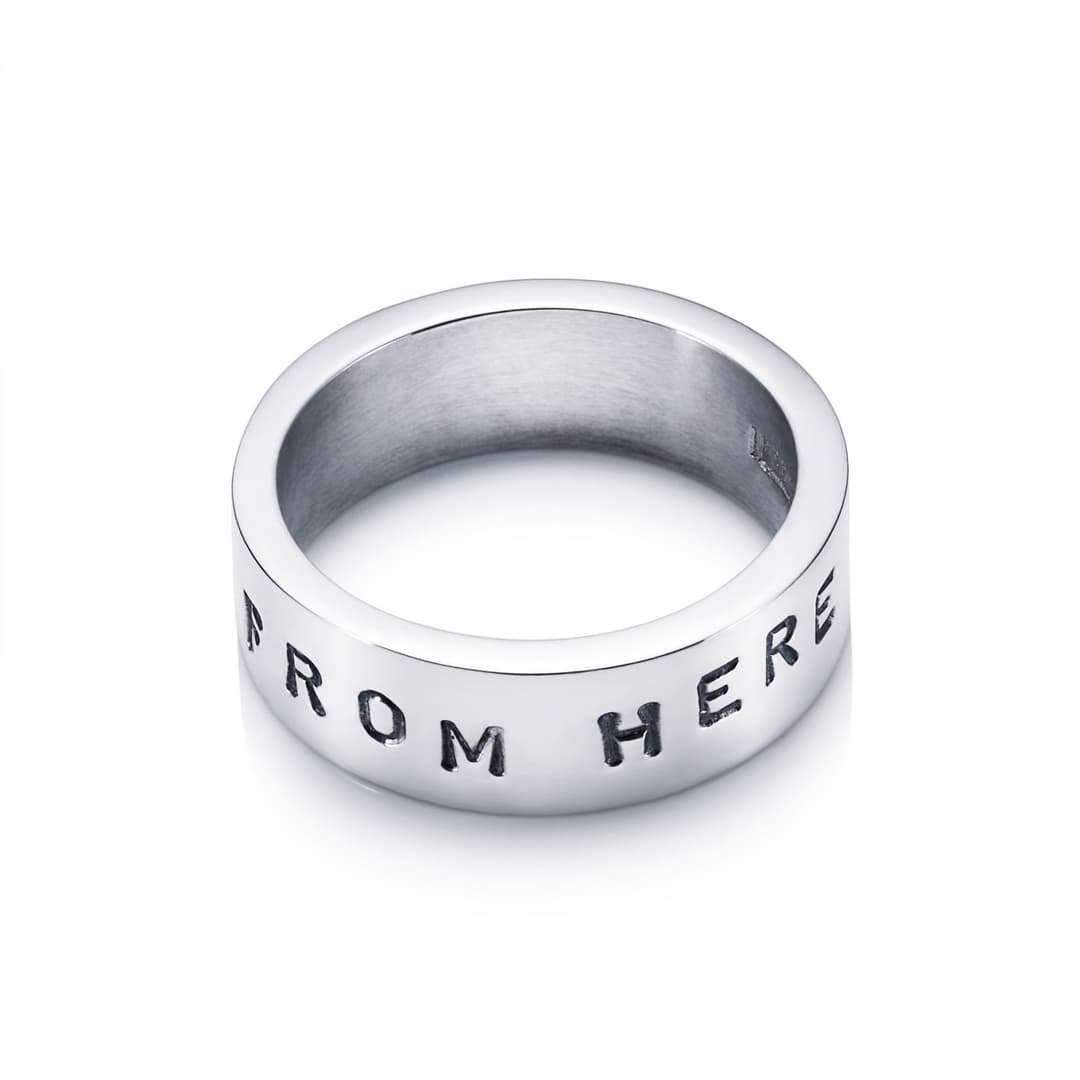 From Here To Eternity Stamped Ring