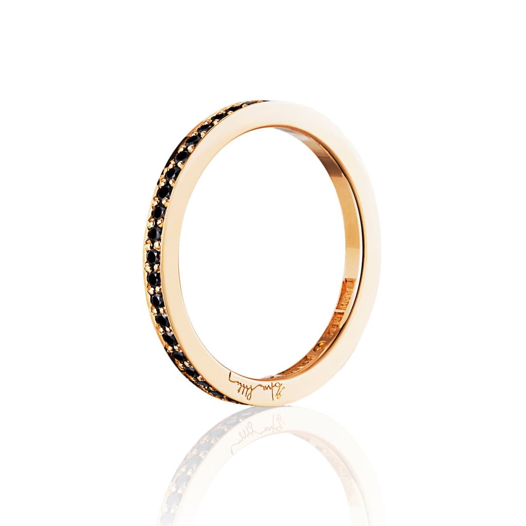 Signature & Black Stars Thin Ring.